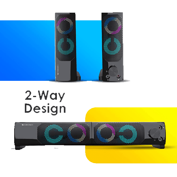 Zebronics Zeb Wonderbar 10 USB Computer Speaker with RGB Lights - Image 2
